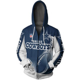 Dallas Cowboys Zipper Hoodies Football No 03 Footballfan365