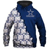 Dallas Cowboys Zipper Hoodies, Pullover Hoodies Repeat Logo Footballfan365