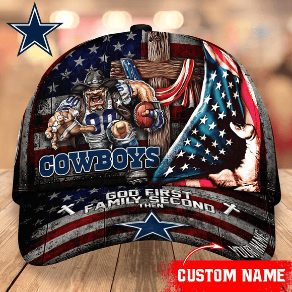 Lowest Price Dallas Cowboys Baseball Caps Mascot Flag Custom Name