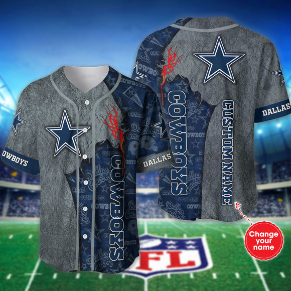 20% OFF Best Dallas Cowboys Baseball Jersey Shirt Custom Name