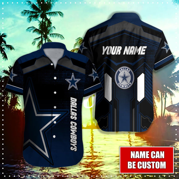 15% OFF Dallas Cowboys Button Up Shirt Big Logo Custom Name