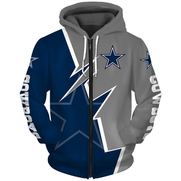20% OFF Dallas Cowboys Hoodie Zigzag - Hurry up! Sale Ends in