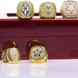 40% OFF 5pcs 1971 1977 1992 1993 1995 Dallas Cowboys Super Bowl Rings color gold