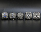 40% OFF 5pcs 1971 1977 1992 1993 1995 Dallas Cowboys Super Bowl Rings color silver
