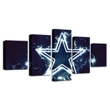 Up To 30% OFF Dallas Cowboys Wall Art Lightning Canvas Print