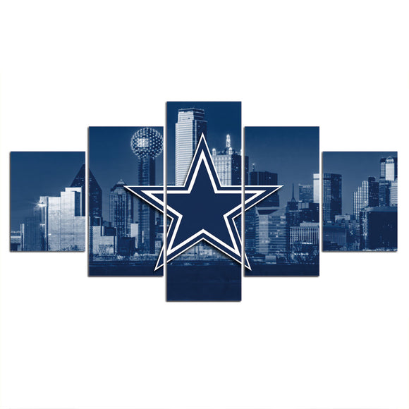 Up To 30% OFF Dallas Cowboys Wall Decor Night City Canvas Print