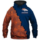 Up To 20% OFF Best Denver Broncos Zipper Hoodies Repeat Logo