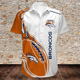 15% OFF Men’s Denver Broncos Button Down Shirt For Sale