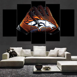Up to 30% Denver Broncos Canvas Wall Art Gloves Hand