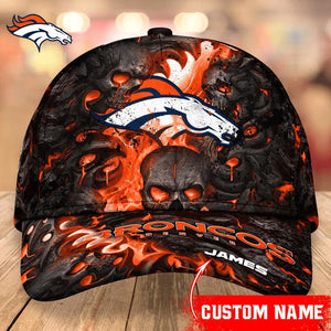 The Best Cheap Denver Broncos Caps Skull Custom Name