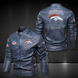 30% OFF Denver Broncos Faux Leather Varsity Jacket - Hurry! Offer ends soon
