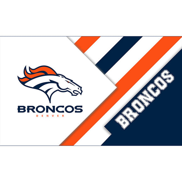 Up To 25% OFF Denver Broncos Flag 3x5 Diagonal Stripes For Sale