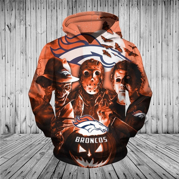 Buy Denver Broncos Hoodies Halloween Horror Night 20% OFF Now