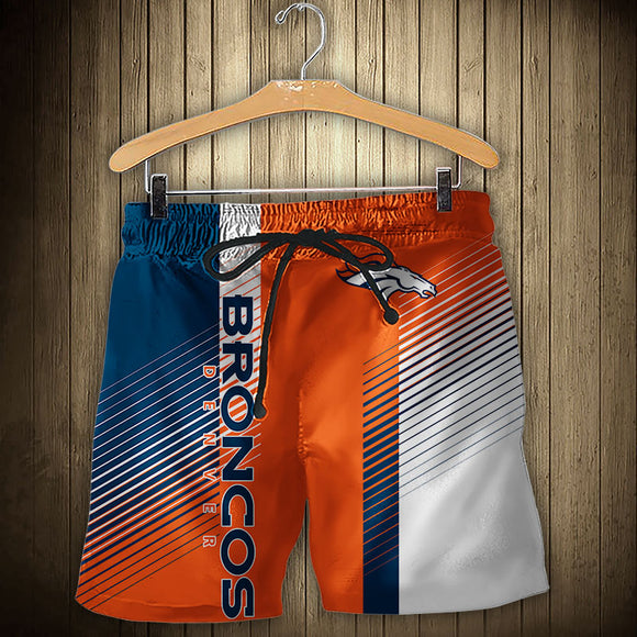 15% OFF Best Denver Broncos Men’s Shorts Stripe Cheap