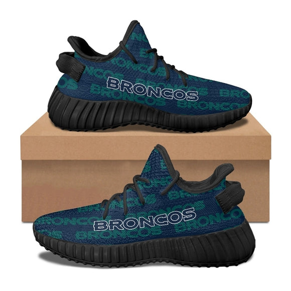 Denver Broncos Shoes Team Name Repeat - Yeezy Boost 350 style