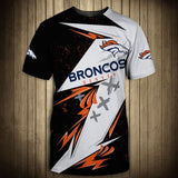 15% SALE OFF Best Black & White Denver Broncos T Shirt Mens