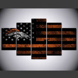 30 % OFF Denver Broncos Wall Art American Flag Canvas Print