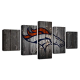 Up to 30% OFF Denver Broncos Wall Art Wooden Canvas Print