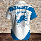 15% OFF Men’s Detroit Lions Button Down Shirt For Sale