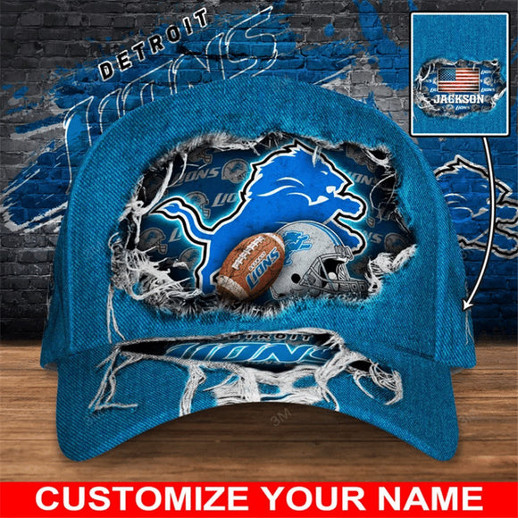 The Best Cheap Detroit Lions Caps Flag Custom Name