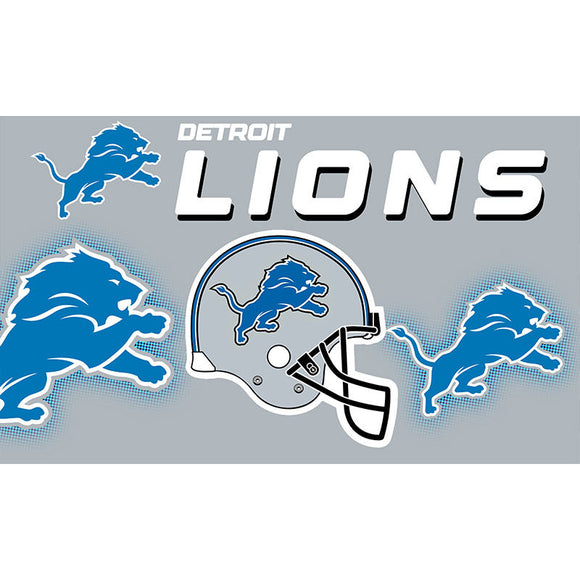 25% OFF Detroit Lions Flag 3x5 Helmet Design Banner - Only Today
