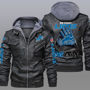 30% OFF New Design Detroit Lions Leather Jacket For True Fan