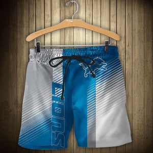 15% OFF Best Detroit Lions Men’s Shorts Stripe Cheap