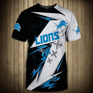 15% SALE OFF Best Black & White Detroit Lions T Shirt Mens