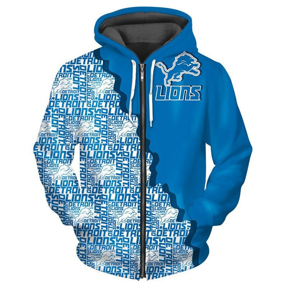 Up To 20% OFF Best Detroit Lions Zipper Hoodies Repeat Logo