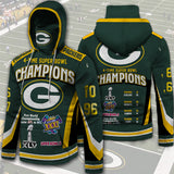 20% Sale OFF Best Green Bay Packers 4 Time Super Bowl Hoodies