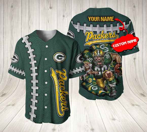 You've been on the hunt for a truly unique piece Green Bay Packers Baseball Jersey for fans. Let's enjoy lowest price+ Free shipping order over $150. Easy return. Buy it now