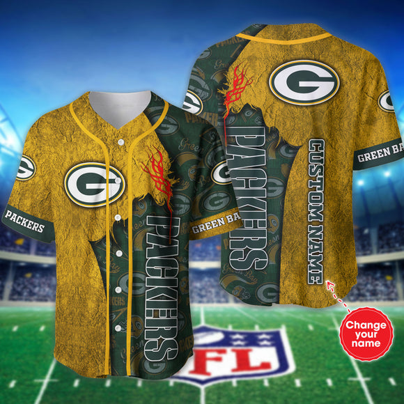20% OFF Best Green Bay Packers Baseball Jersey Shirt Custom Name