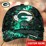 The Best Cheap Green Bay Packers Caps Skull Custom Name