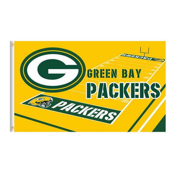 25% SALE OFF Green Bay Packers Flag 3x5 Field Design - Today