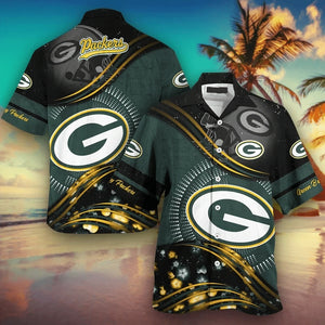 15% OFF Green Bay Packers Hawaiian Shirt Short Sleeve For Men
