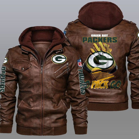 30% OFF New Design Green Bay Packers Leather Jacket For True Fan