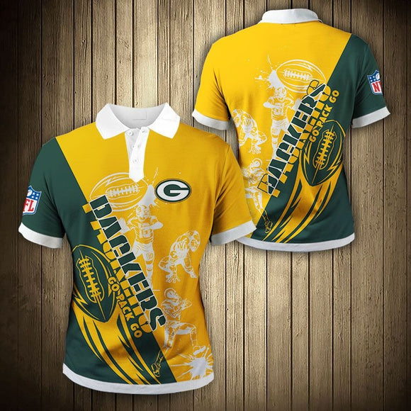 Up To 20% OFF Men’s Green Bay Packers Polo Shirt Player Football