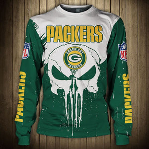 20% OFF Men’s Green Bay Packers Sweatshirt Punisher On Sale