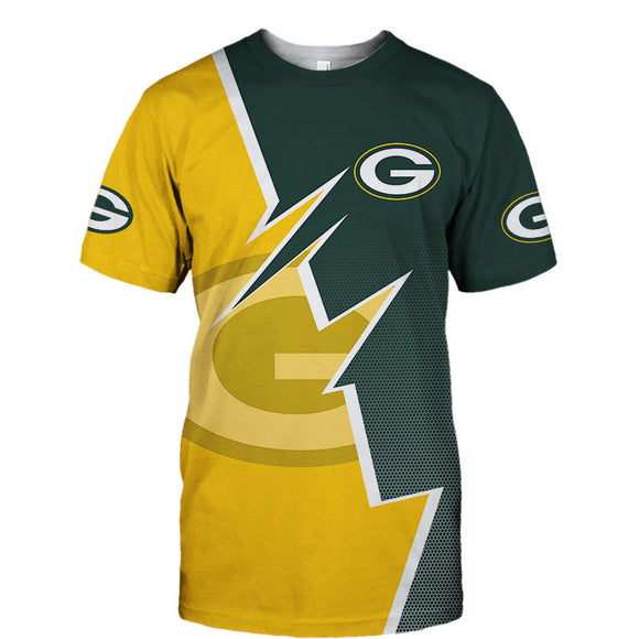 15% OFF Green Bay Packers Tee Shirts Zigzag On Sale - Hurry up!