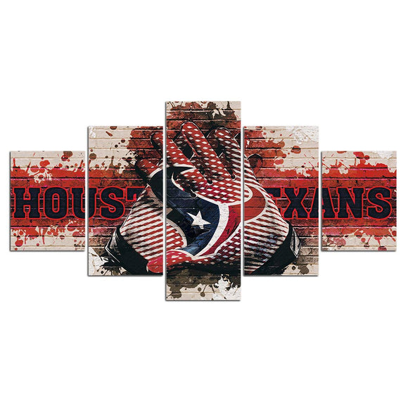 Up to 30% Houston Texans Canvas Wall Art Gloves Hand