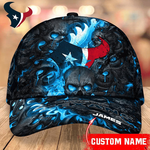 The Best Cheap Houston Texans Caps Skull Custom Name