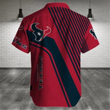 15% OFF Men's Houston Texans Shirt Stripes Short Sleeve