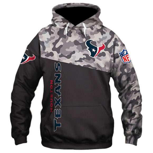 20% OFF Houston Texans Military Hoodie 3D- Limited Time Sale