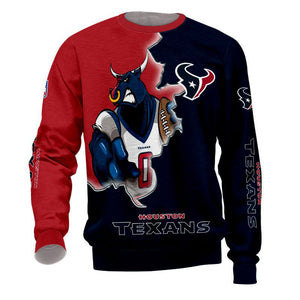 20% OFF Best Houston Texans Sweatshirts Mascot Cheap On Sale