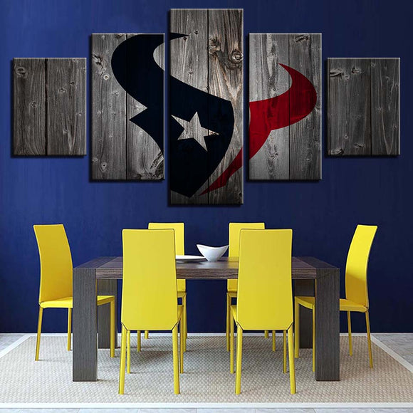 Up to 30% OFF Houston Texans Wall Art Wooden Canvas Print