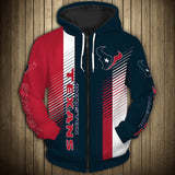 11% OFF Houston Texans Zipper Hoodie Stripe - Limited Time Offer