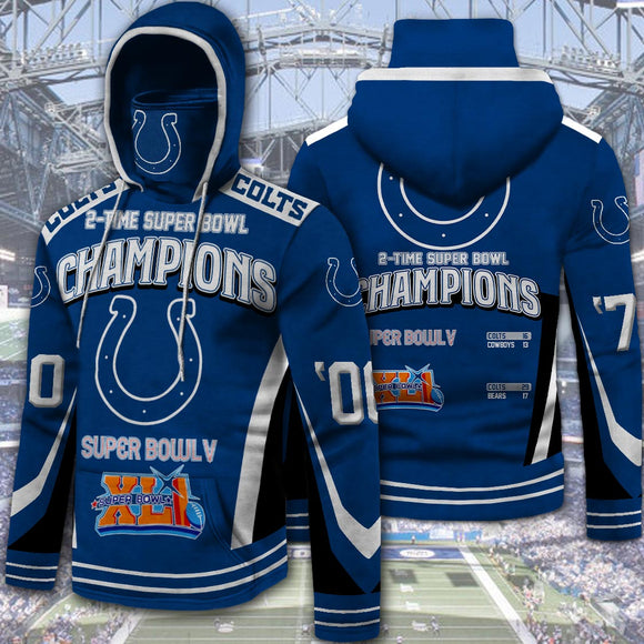 Indianapolis Colts 2 Time Super Bowl Hoodies