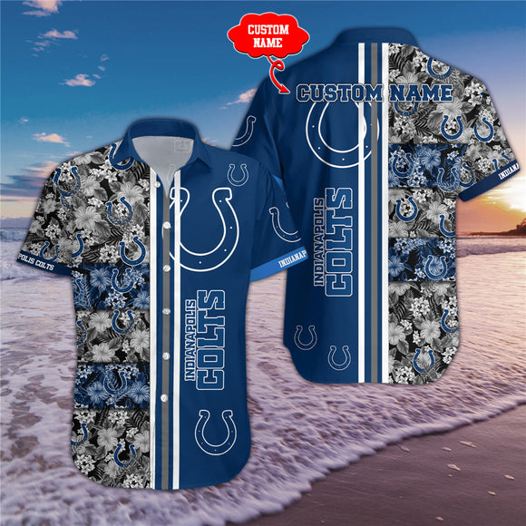 15% SALE OFF Indianapolis Colts Hawaiian Shirt Custom Name