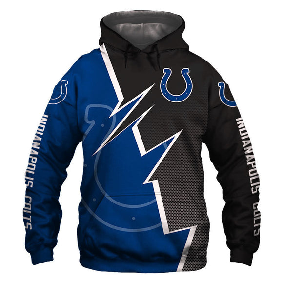20% OFF Indianapolis Colts Hoodie Zigzag - Hurry up! Sale Ends in