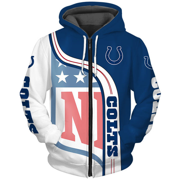 20% OFF Cheap Indianapolis Colts Hoodies Football 3D No 08 On Sale